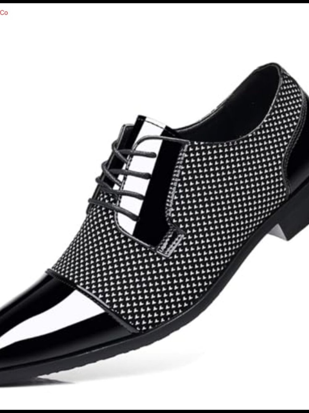 Mens Faux Patent Leather Oxford Dress Shoes Formal Tuxedo Lace-Up